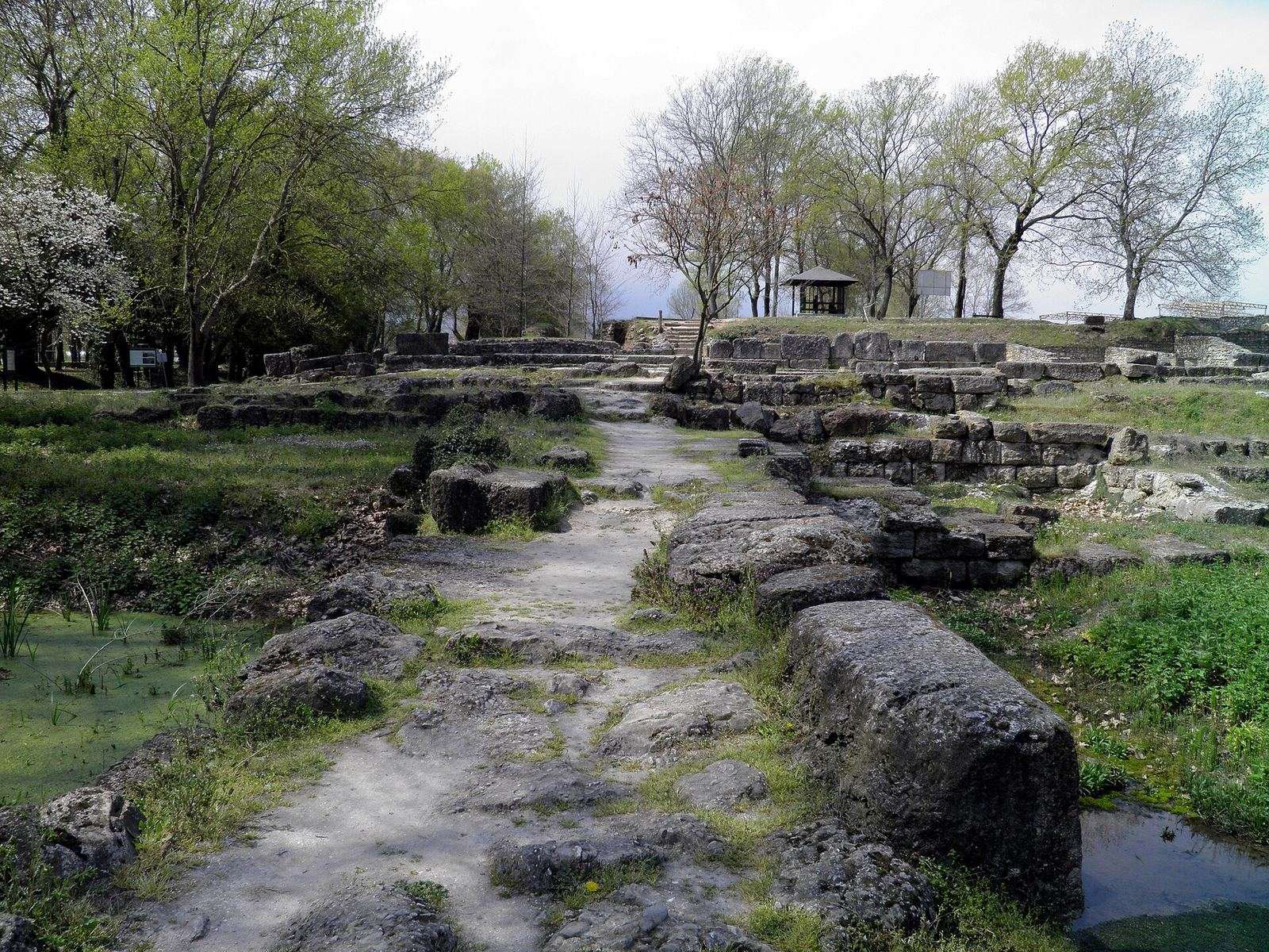 Ruins of Ancient Dion at the foot of Mount Olympus
